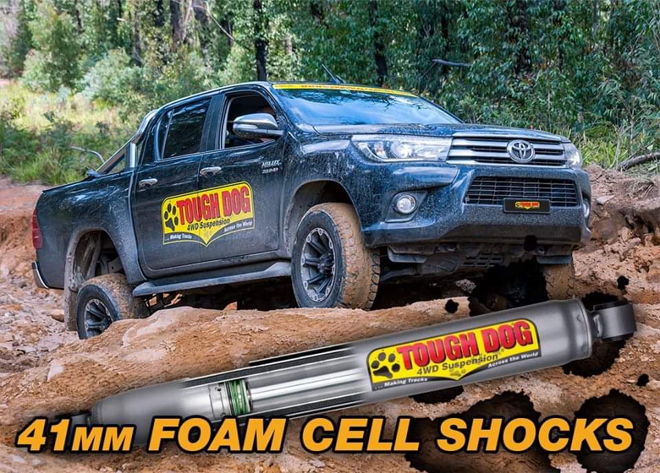 Tough Dog 41mm Bore Rear Shocks For Toyota Land Cruiser 80 & 100 Series (Not IFS)